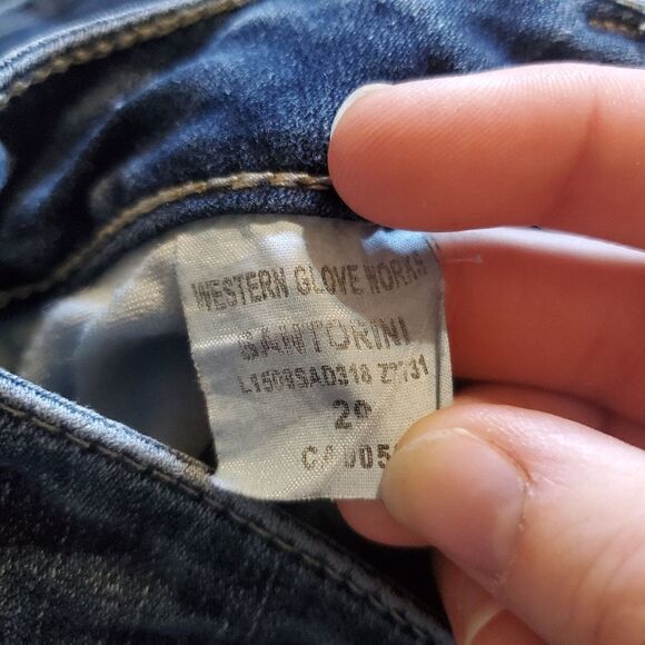 Silver Santorini capri jeans sz 29x25 - Picture 2 of 5